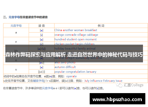 森林作弊码探索与应用解析 走进自然世界中的神秘代码与技巧